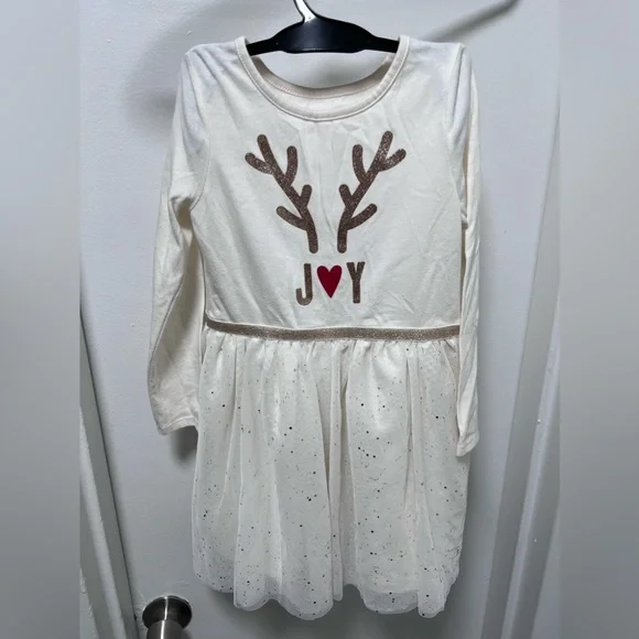 Christmas Cat&Jack Girl’s Dress Size 5T - Picture 1 of 4